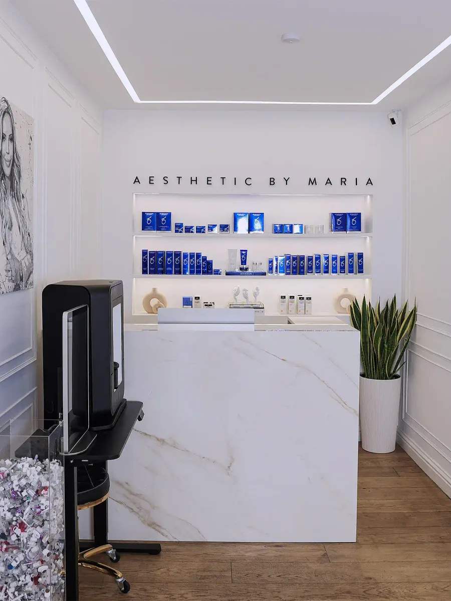 The Aesthetic by Maria clinic interior in Kensington, London