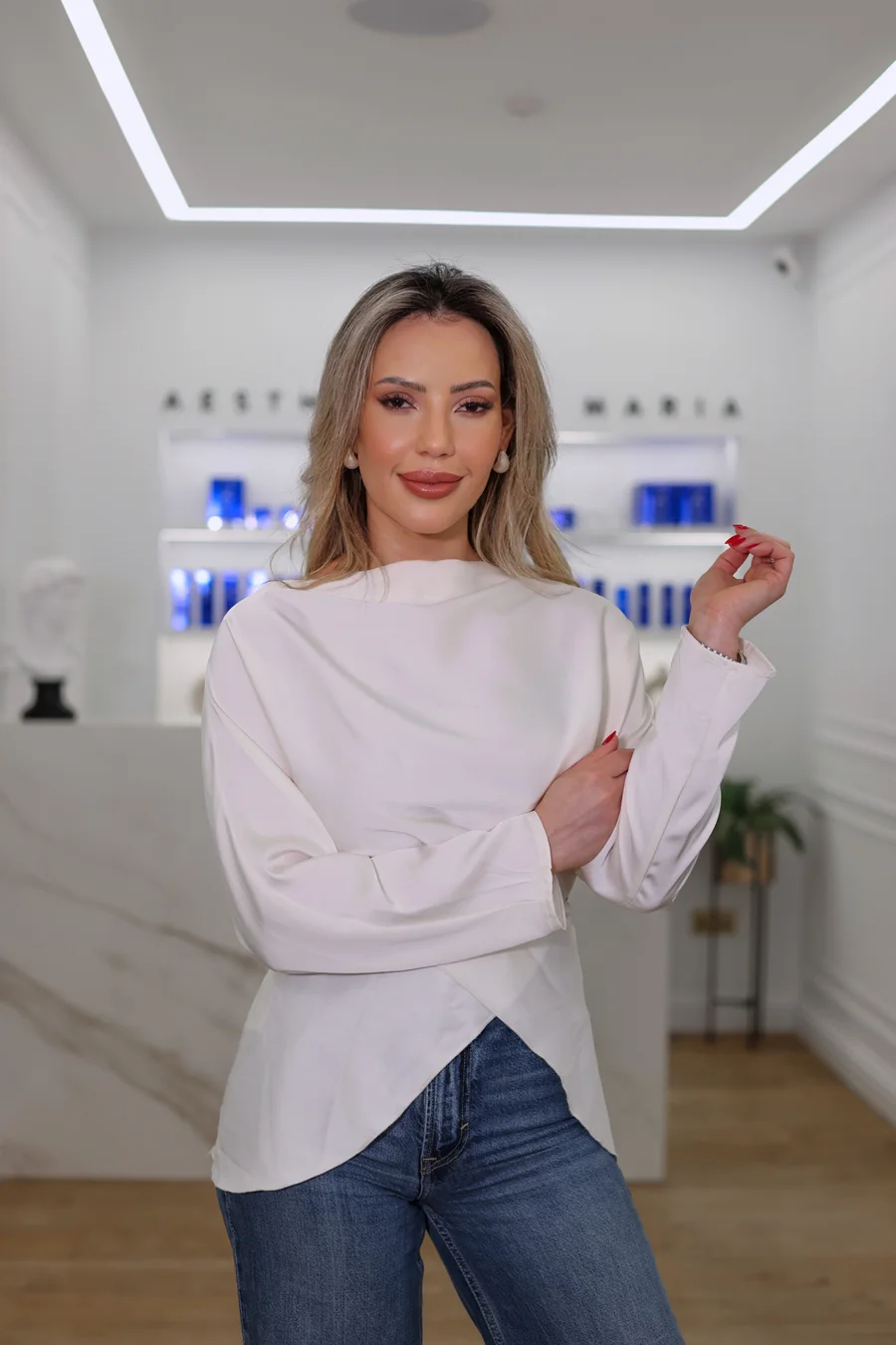 Maria Fernanda Monteiro, aesthetic practitioner and founder of Aesthetic by Maria in Kensington, London
